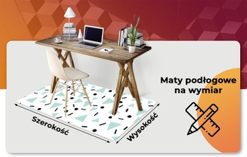 Защитный коврик под стул Ретро узор для ребенка