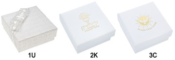 Łańcuszek Srebrny MEDALIK Komunijny Matka Boska do Komunii na Chrzest 50 cm