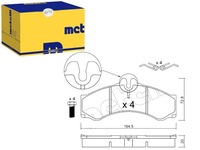фото thumb №1, Гальмівні колодки гальмівні mercedes sprinter 408-414 metelli