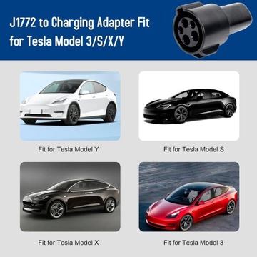 Зарядный адаптер Shkalacar J1772 — Tesla, 80 А, 240 В переменного тока, совместимый с A