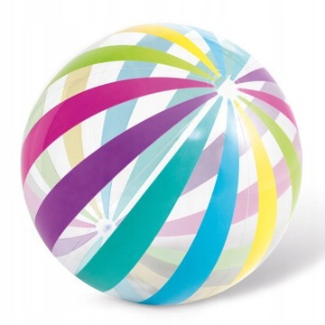 PIŁKA PLAŻOWA DMUCHANA DUŻA 107cm DO WODY BASENU DLA DZIECI INTEX 59065