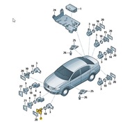 фото thumb №10, Кронштейн датчика парковки vw p. golf 09- наружный le- pr