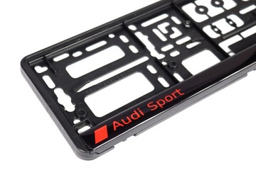 РАМКА НОМЕРНОГО ЗНАКА С ЛОГОТИПОМ AUDI SPORT 1 ШТ.