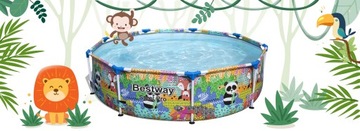 САДОВЫЙ КАРКАСНЫЙ БАССЕЙН 274x66 BESTWAY НАБОР 4в1