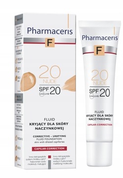 Pharmaceris F 20 NUDE fluid kryjący sk. naczynkowa SPF20 30 ml