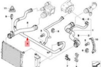 Bmw 3 e46 пабтрубок  расширительный радиатора воды 316ci бензин 7511204 оригинальный Киев, фото thumb