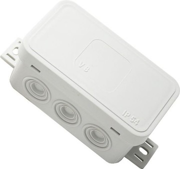 PUSZKA N/T HERMETYCZNA V8 IP54 80×45×41 POPIELATA