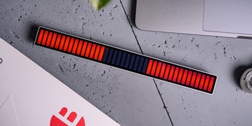 Эквалайзер RGB Redleaf 40LED - серебристый
