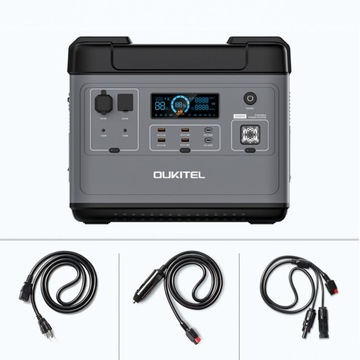 ПОРТАТИВНАЯ ЭЛЕКТРОСТАНЦИЯ 625000 мАч, 2000 Вт, ИБП-ГЕНЕРАТОР PD100W OUKITEL P2001E