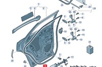 фото thumb №11, Audi q3 8u прокладка двері задніх правих гумовий nowa оригінальна 8u083991