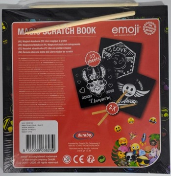 MAGIC BOOK EMOJI SCRATCH BOOK Художественные аксессуары 25 страниц 39