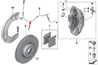 фото thumb №7, Bmw 5 g30 датчик зносу передніх гальмівних колодок гальмівних 34356890788 6890788
