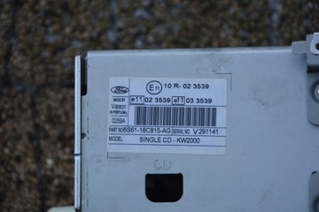 фото thumb №5, Радио ford focus mk2 c-max одинарный cd-kw2000