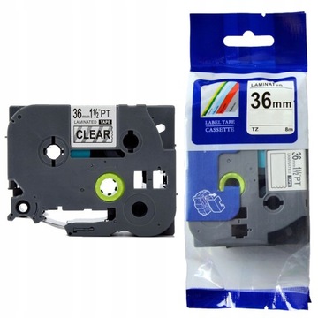 ЛЕНТА ДЛЯ BROTHER TZ-FX161 36ММ 8М ПРОЗРАЧНАЯ TZe-FX161