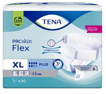 TENA FLEX PROSKIN PLUS подгузники-брюки с поясом XL 30шт Крем для тела 20мл