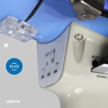 Мегафон 55 Вт USB BT AUX MP3 + БЕСПЛАТНАЯ БАТАРЕЯ