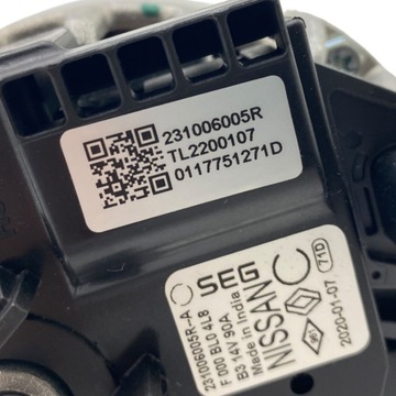 фото thumb №12, Новий оригінальний номер генератор renault dacia nissan 231006005r