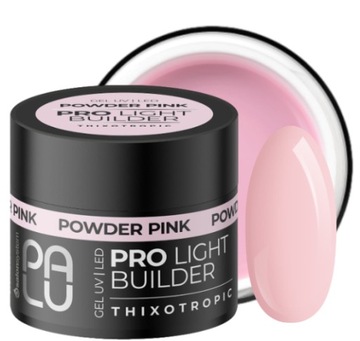 PALU PRO LIGHT BUILDER ГЕЛЬ ДЛЯ НОГТЕЙ С ТИКСОТРОПНОЙ ПОРОШКОЙ РОЗОВЫЙ 12G