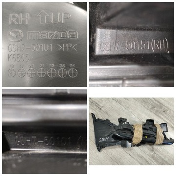 фото thumb №16, Mazda 6 gj рестайлінг 18- решітка + ковзун + впуск права комплект перед gsh7-50101