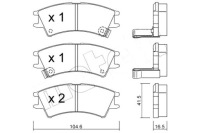фото thumb №1, Metelli тормозные колодки тормозные hyundai atos 1,0 97-