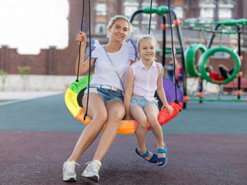 Садовые качели, подвесное гнездо аиста для детей, прочные, 80 см