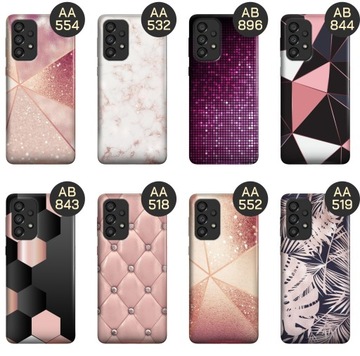 ETUI DO SAMSUNG GALAXY A33 5G WZORY RÓŻOWE ZŁOTO RÓŻ OBUDOWA POKROWIEC CASE