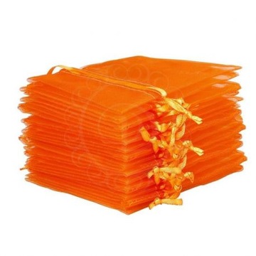 KOKARDA satynowa materiałowa opakowanie prezentu 12x12 cm - 10 szt.