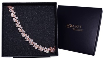 Свадебный браслет из розового золота ГАРАНТИЯ от Swarovski