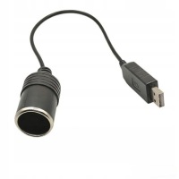 Купити Usb c męski 5v 3a до 12v роз'єм прикурювача адаптер конвертер kabla, фото thumb
