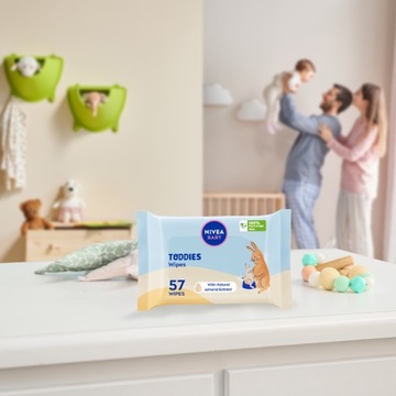 Nivea Baby Toddies Wet Wipes для детей - нежные 57 шт.