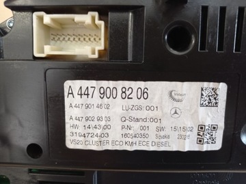 фото thumb №6, Спідометр  прилади mercedes vito 14- 447 a4479008206 4479008206 eu