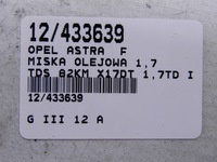 фото thumb №9, Opel astra f 1 i піддон оливи масляна 1.7td верхній isuzu