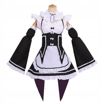 Аниме RE Zero Rem Maid Косплей Костюм Наряд