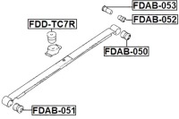 фото thumb №3, Сайлентблок ресора задній ford transit connect tc7 2002-2013 eu febest