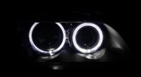 фото thumb №3, Bmw x1 e84 кільця led фари лампи передні led black depo кільця