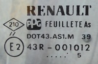 фото thumb №2, Renault clio i 95 r скло передня лобове