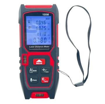 DALMIERZ LASEROWY MULTIFUNKCYJNY POZIOMICA DZWIĘK LCD 100M