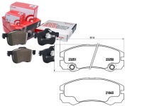 фото thumb №1, Тормозные колодки тормозные opel frontera b 98- brembo