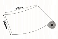 Клейкая оконная пленка Защита от солнца 183 x 200 см Венецианское зеркало