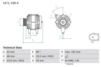 Bosch 986 084 230 генератор Цена, фото thumb