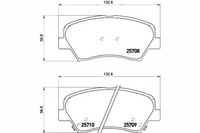 фото thumb №1, Textar 2570801 набор тормозных колодок тормозных, тормоза дисковые