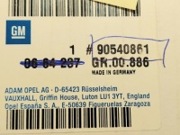 фото thumb №7, 90540861 90470863 новая оригинал oem номер диск сцепления (ведомый диск, фрикционный) sintrax22xe, calibra x25xe