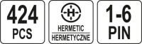 ГЕРМЕТИЧЕСКИЕ СОЕДИНИТЕЛИ 424 шт. YATO YT-06869