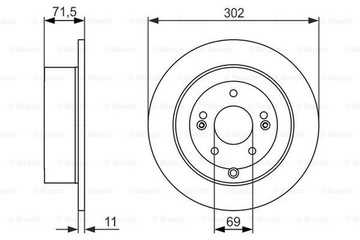 фото thumb №3, Диски гальмівні колодки зад bosch hyundai santa fé ii
