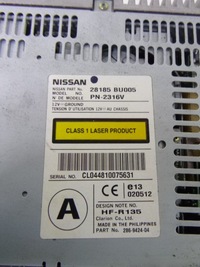 фото thumb №7, Радио nissan almera tino pn-2316u