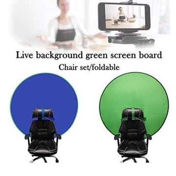 в цвете Green Screen Round Cloth Fix на стуле для