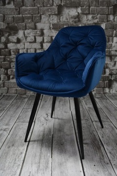 КРЕСЛО DANKOR DESIGN ARTEN NAVY VELVET