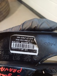 фото thumb №10, Заглушка бампера перед передняя правая vw golf 7 vii e- golf 5ge853666a