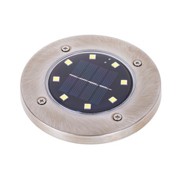 Садовые наземные солнечные светильники, 8LED, 4 шт. теплый белый