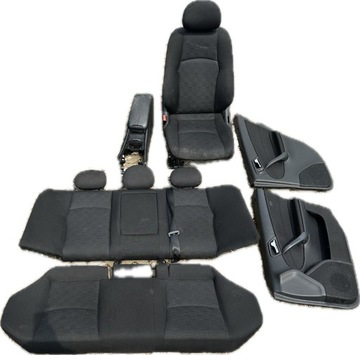 фото thumb №9, Сидіння комплект перед зад обшивки оббивка диван mercedes c w203 sedan om